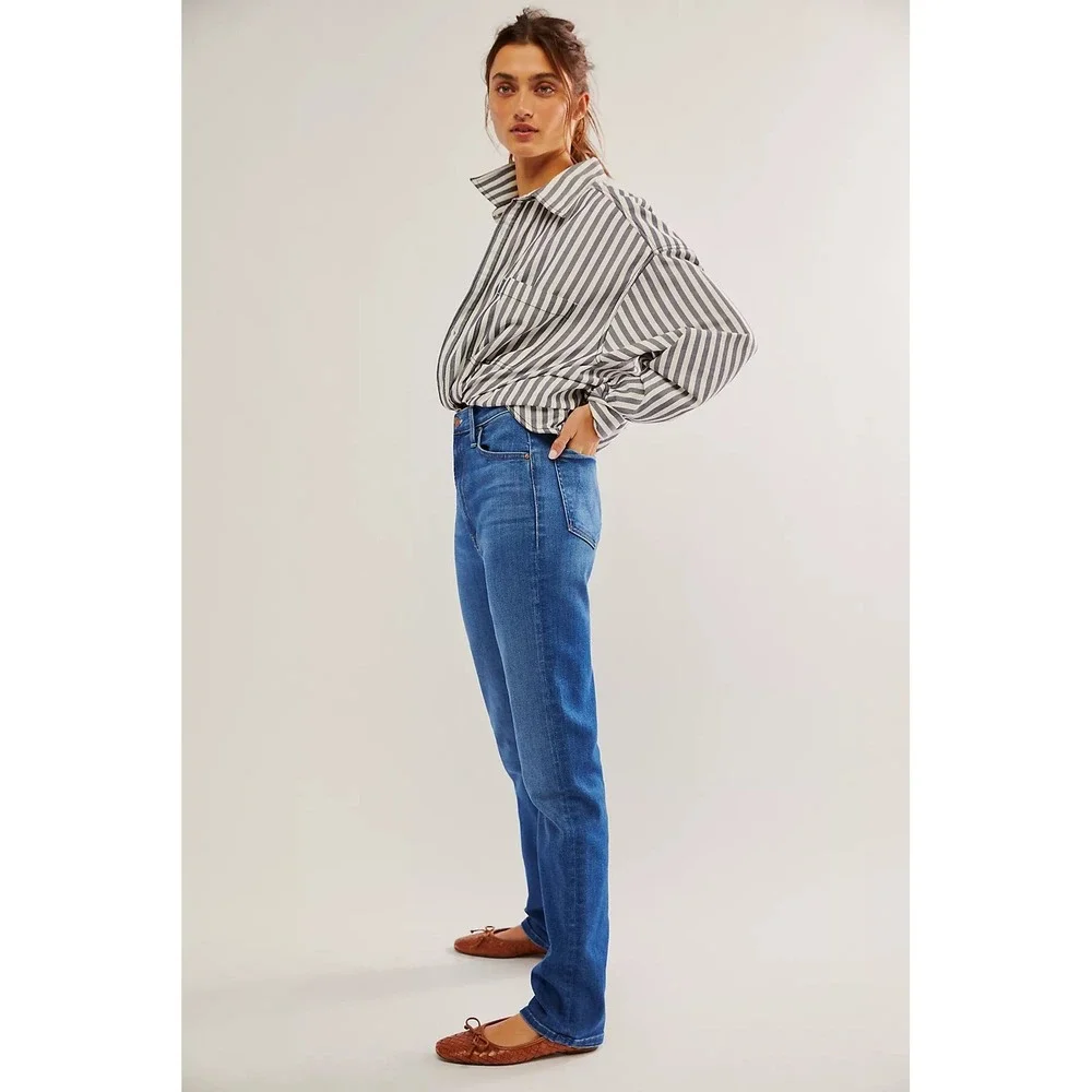 MOTHER High Waisted Rider Skimp Jeans Blue Size 26